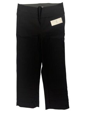 Black Suzy shier Cropped Ponte Pants